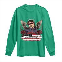 Retro Bowl Cut Music Icon Angel Wings Rest In Peace Long Sleeve Shirt American Flag Memorial 1993 2026 Pop Culture Fan