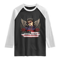 Retro Bowl Cut Music Icon Angel Wings Rest In Peace Raglan Shirt American Flag Memorial 1993 2026 Pop Culture Fan