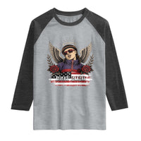 Retro Bowl Cut Music Icon Angel Wings Rest In Peace Raglan Shirt American Flag Memorial 1993 2026 Pop Culture Fan