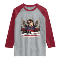 Retro Bowl Cut Music Icon Angel Wings Rest In Peace Raglan Shirt American Flag Memorial 1993 2026 Pop Culture Fan