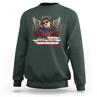 Retro Bowl Cut Music Icon Angel Wings Rest In Peace Sweatshirt American Flag Memorial 1993 2026 Pop Culture Fan