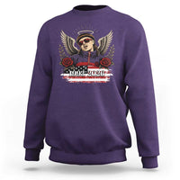 Retro Bowl Cut Music Icon Angel Wings Rest In Peace Sweatshirt American Flag Memorial 1993 2026 Pop Culture Fan