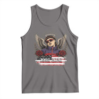 Retro Bowl Cut Music Icon Angel Wings Rest In Peace Tank Top American Flag Memorial 1993 2026 Pop Culture Fan