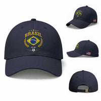 Retro Brasil Soccer Pride Crest Est 1914 Baseball Cap Vintage Brazil Flag Futbol Lover Football Fans