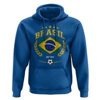 Retro Brasil Soccer Pride Crest Est 1914 Hoodie Vintage Brazil Flag Futbol Lover Football Fans