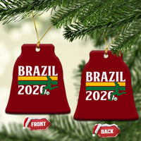 Vintage Brazil 2026 Soccer Player Ceramic Ornament Retro Brasil Futbol Football Fans Sports Lover