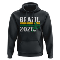 Vintage Brazil 2026 Soccer Player Hoodie Retro Brasil Futbol Football Fans Sports Lover