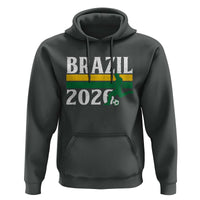Vintage Brazil 2026 Soccer Player Hoodie Retro Brasil Futbol Football Fans Sports Lover