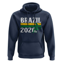 Vintage Brazil 2026 Soccer Player Hoodie Retro Brasil Futbol Football Fans Sports Lover