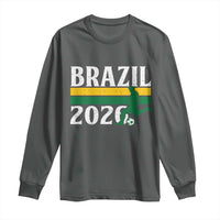 Vintage Brazil 2026 Soccer Player Long Sleeve Shirt Retro Brasil Futbol Football Fans Sports Lover