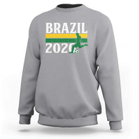 Vintage Brazil 2026 Soccer Player Sweatshirt Retro Brasil Futbol Football Fans Sports Lover