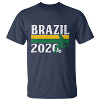 Vintage Brazil 2026 Soccer Player T Shirt Retro Brasil Futbol Football Fans Sports Lover