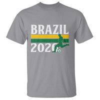 Vintage Brazil 2026 Soccer Player T Shirt Retro Brasil Futbol Football Fans Sports Lover