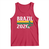 Vintage Brazil 2026 Soccer Player Tank Top Retro Brasil Futbol Football Fans Sports Lover