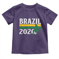 Vintage Brazil 2026 Soccer Player Toddler T Shirt Retro Brasil Futbol Football Fans Sports Lover