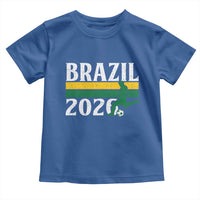Vintage Brazil 2026 Soccer Player Toddler T Shirt Retro Brasil Futbol Football Fans Sports Lover