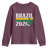 Vintage Brazil 2026 Soccer Player Youth Sweatshirt Retro Brasil Futbol Football Fans Sports Lover