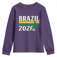 Vintage Brazil 2026 Soccer Player Youth Sweatshirt Retro Brasil Futbol Football Fans Sports Lover