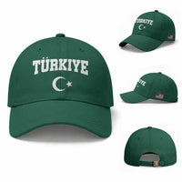 Vintage Proud Türkiye Flag Crescent and Star Baseball Cap Patriotic Turkish Turkey Heritage Pride