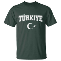 Vintage Proud Türkiye Flag Crescent and Star T Shirt Patriotic Turkish Turkey Heritage Pride