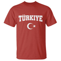 Vintage Proud Türkiye Flag Crescent and Star T Shirt Patriotic Turkish Turkey Heritage Pride