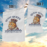 Queef Queen Its Not A Fart Royal Cat Garden Flag Funny Adult Humor Gag Graphic