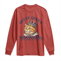 Queef Queen Its Not A Fart Royal Cat Long Sleeve Shirt Funny Adult Humor Gag Graphic