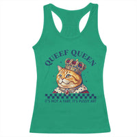 Queef Queen Its Not A Fart Royal Cat Racerback Tank Top Funny Adult Humor Gag Graphic