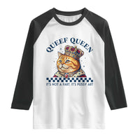 Queef Queen Its Not A Fart Royal Cat Raglan Shirt Funny Adult Humor Gag Graphic