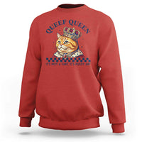Queef Queen Its Not A Fart Royal Cat Sweatshirt Funny Adult Humor Gag Graphic
