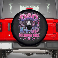 Dad Of The KPop Birthday Girl Glossy Balloon Music Lover Spare Tire Cover Cute Family Matching Party Graphic