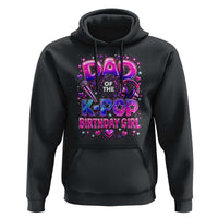 Dad Of The KPop Birthday Girl Glossy Balloon Music Lover Hoodie Cute Family Matching Party Graphic
