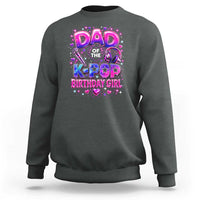 Dad Of The KPop Birthday Girl Glossy Balloon Music Lover Sweatshirt Cute Family Matching Party Graphic