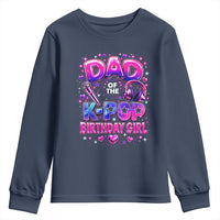 Dad Of The KPop Birthday Girl Glossy Balloon Music Lover Youth Sweatshirt Cute Family Matching Party Graphic