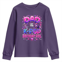 Dad Of The KPop Birthday Girl Glossy Balloon Music Lover Youth Sweatshirt Cute Family Matching Party Graphic