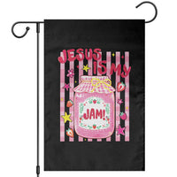 Cute Christian Faith Preppy Graphic Garden Flag Jesus Is My Jam Strawberry Fruit Jar