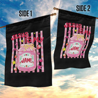 Cute Christian Faith Preppy Graphic Garden Flag Jesus Is My Jam Strawberry Fruit Jar