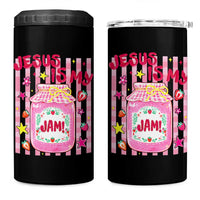 Cute Christian Faith Preppy Graphic 4 in 1 Can Cooler Tumbler Jesus Is My Jam Strawberry Fruit Jar