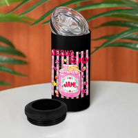 Cute Christian Faith Preppy Graphic 4 in 1 Can Cooler Tumbler Jesus Is My Jam Strawberry Fruit Jar
