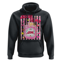 Cute Christian Faith Preppy Graphic Hoodie Jesus Is My Jam Strawberry Fruit Jar