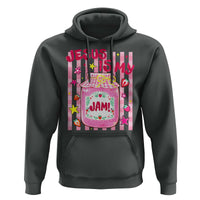 Cute Christian Faith Preppy Graphic Hoodie Jesus Is My Jam Strawberry Fruit Jar
