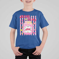 Cute Christian Faith Preppy Graphic T Shirt For Kid Jesus Is My Jam Strawberry Fruit Jar