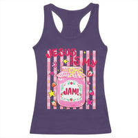 Cute Christian Faith Preppy Graphic Racerback Tank Top Jesus Is My Jam Strawberry Fruit Jar