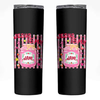 Cute Christian Faith Preppy Graphic Skinny Tumbler Jesus Is My Jam Strawberry Fruit Jar