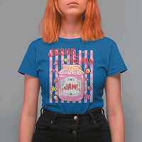 Cute Christian Faith Preppy Graphic T Shirt For Women Jesus Is My Jam Strawberry Fruit Jar