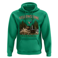 Do Not Pet The Fluffy Cows Yellowstone National Park Hoodie Funny Vintage Bison Tourist Attack Graphic