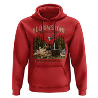 Do Not Pet The Fluffy Cows Yellowstone National Park Hoodie Funny Vintage Bison Tourist Attack Graphic