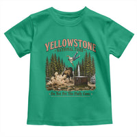 Do Not Pet The Fluffy Cows Yellowstone National Park Toddler T Shirt Funny Vintage Bison Tourist Attack Graphic