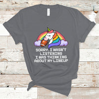 Funny Fantasy Football T Shirt I Wasn't Listening Think About Lineup - Wonder Print Shop