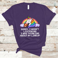 Funny Fantasy Football T Shirt I Wasn't Listening Think About Lineup - Wonder Print Shop